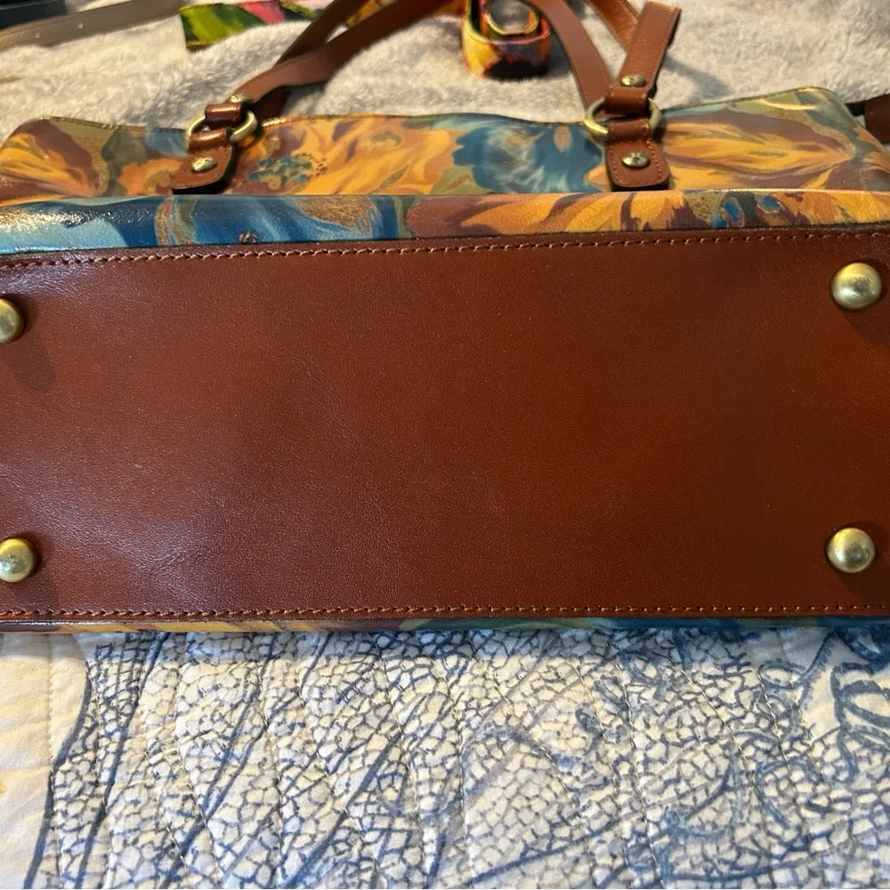 Patricia Nash Multicolor Floral Leather Tote - Picture 4 of 4